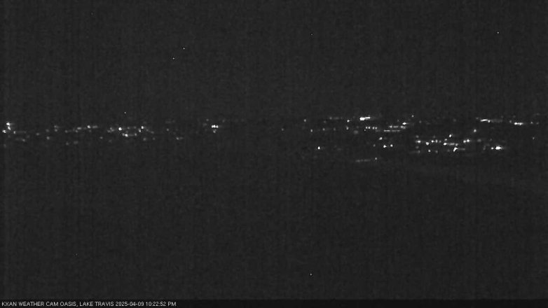 Lake Travis webcam, April 9, 2025 10:25 PM CT