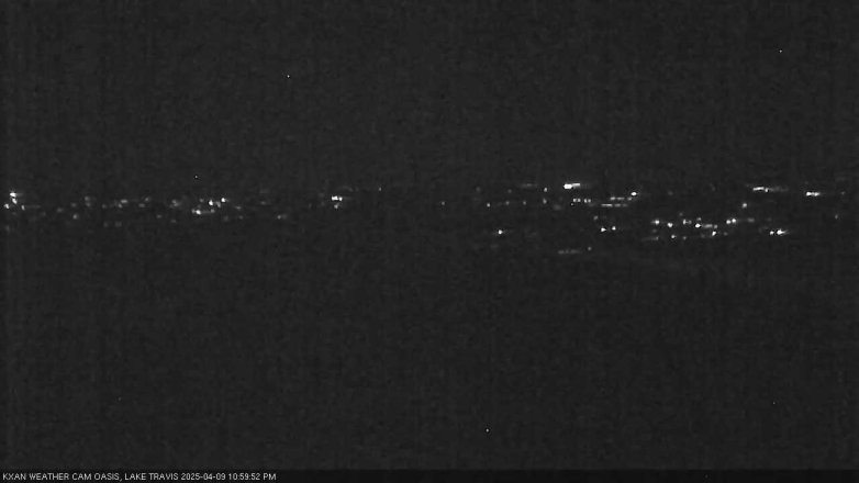 Lake Travis webcam, April 9, 2025 11:00 PM CT