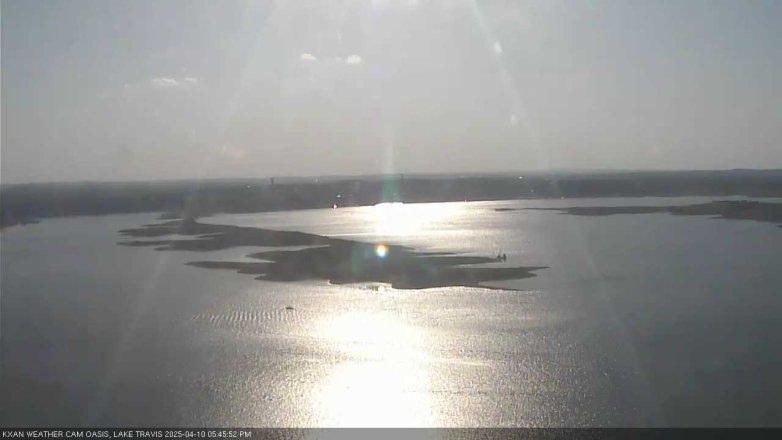 Lake Travis webcam, April 10, 2025 5:45 PM CT