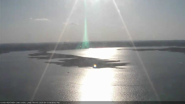 Lake Travis webcam, April 10, 2025 6:00 PM CT