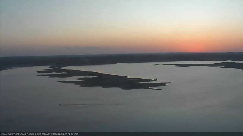 Lake Travis webcam, April 10, 2025 8:00 PM CT