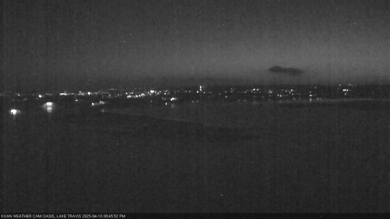 Lake Travis webcam, April 10, 2025 8:45 PM CT