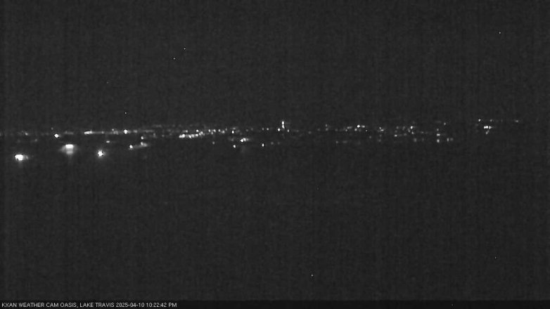 Lake Travis webcam, April 10, 2025 10:25 PM CT