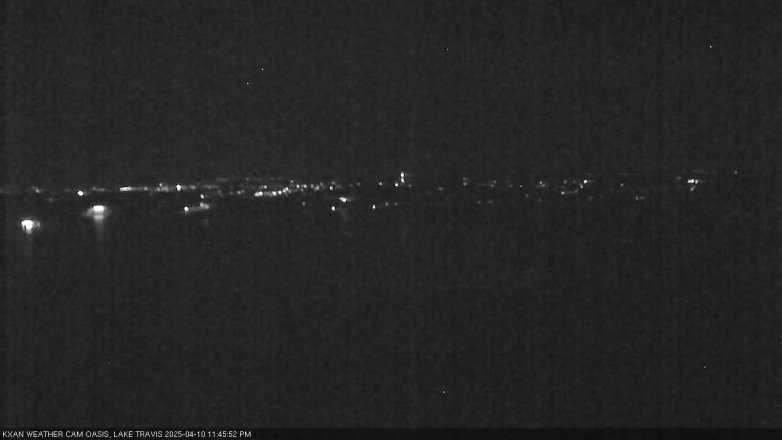 Lake Travis webcam, April 10, 2025 11:45 PM CT