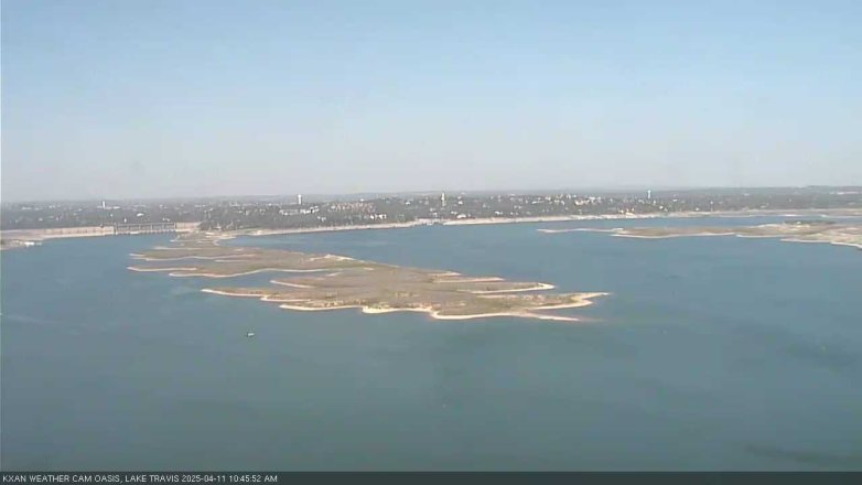 Lake Travis webcam, April 11, 2025 10:45 AM CT