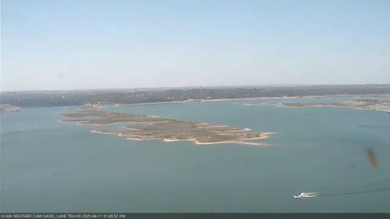 Lake Travis webcam, April 11, 2025 1:45 PM CT