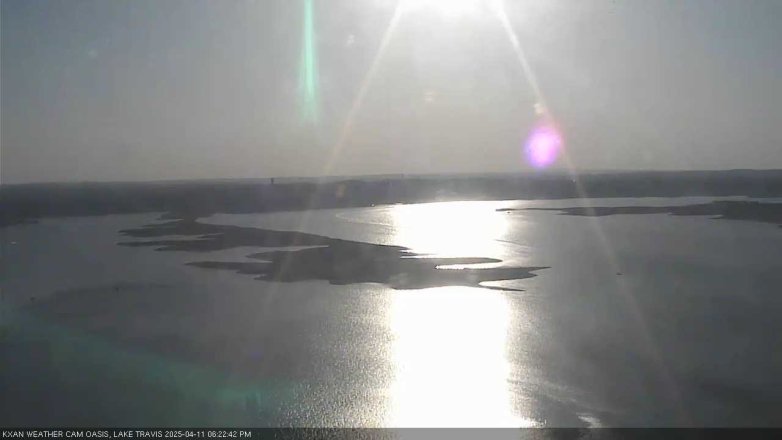 Lake Travis webcam, April 11, 2025 6:25 PM CT