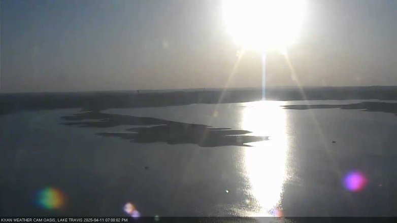 Lake Travis webcam, April 11, 2025 7:00 PM CT