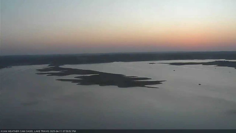 Lake Travis webcam, April 11, 2025 8:00 PM CT