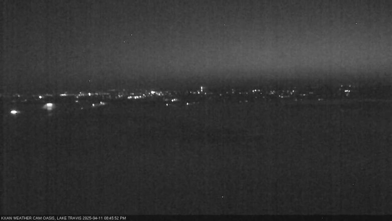 Lake Travis webcam, April 11, 2025 8:45 PM CT