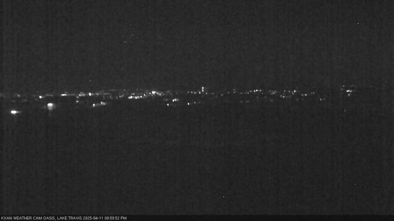 Lake Travis webcam, April 11, 2025 9:00 PM CT
