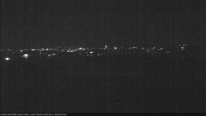 Lake Travis webcam, April 11, 2025 9:25 PM CT