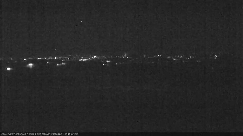 Lake Travis webcam, April 11, 2025 9:45 PM CT