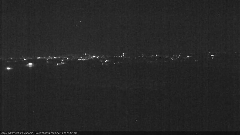 Lake Travis webcam, April 11, 2025 10:00 PM CT