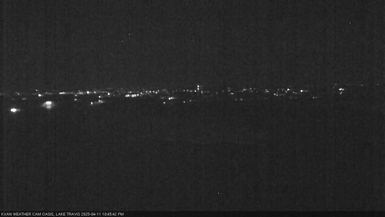 Lake Travis webcam, April 11, 2025 10:45 PM CT