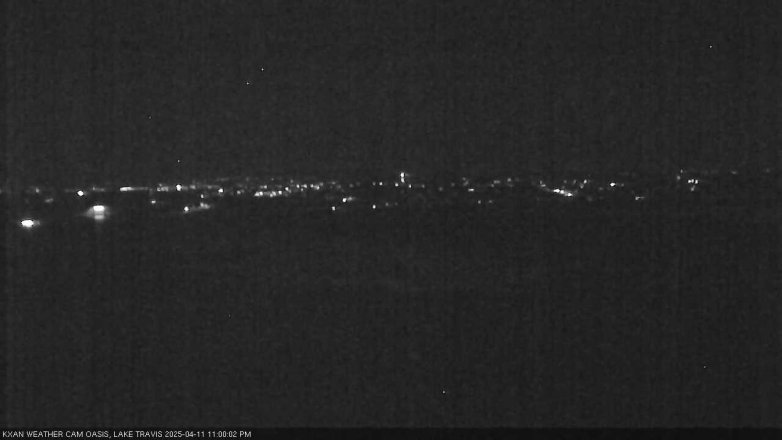 Lake Travis webcam, April 11, 2025 11:00 PM CT
