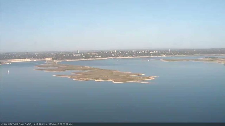Lake Travis webcam, April 12, 2025 9:00 AM CT