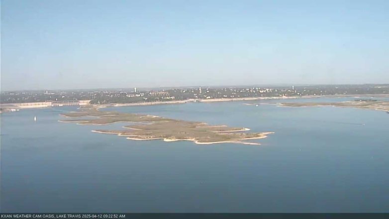 Lake Travis webcam, April 12, 2025 9:25 AM CT