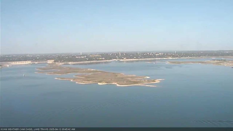 Lake Travis webcam, April 12, 2025 9:45 AM CT
