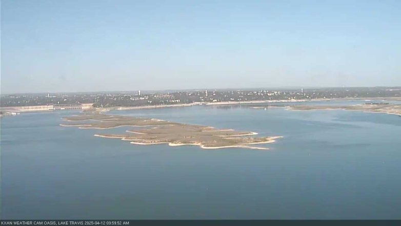 Lake Travis webcam, April 12, 2025 10:00 AM CT