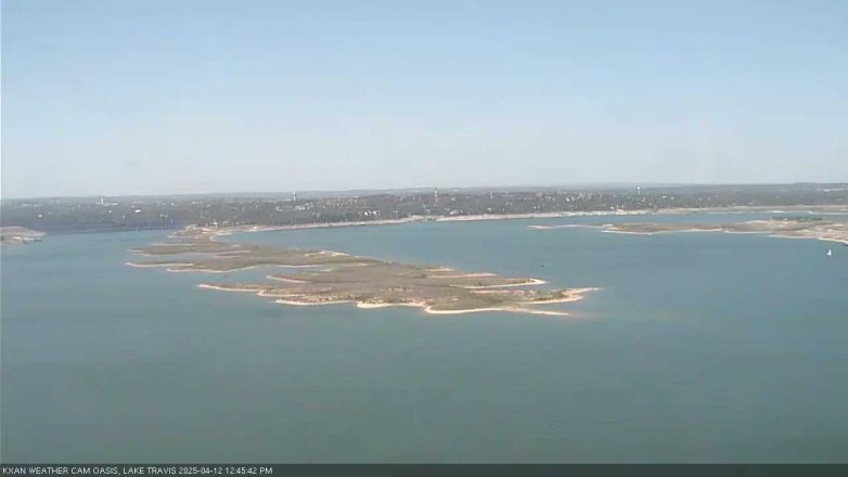 Lake Travis webcam, April 12, 2025 12:45 PM CT