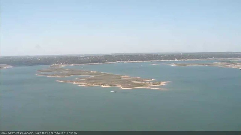 Lake Travis webcam, April 12, 2025 1:25 PM CT