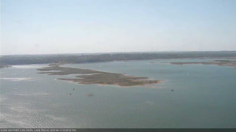 Lake Travis webcam, April 12, 2025 3:45 PM CT