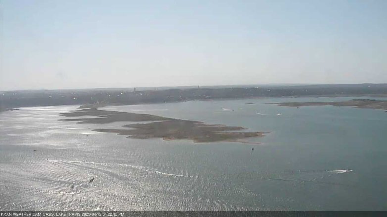 Lake Travis webcam, April 12, 2025 4:25 PM CT