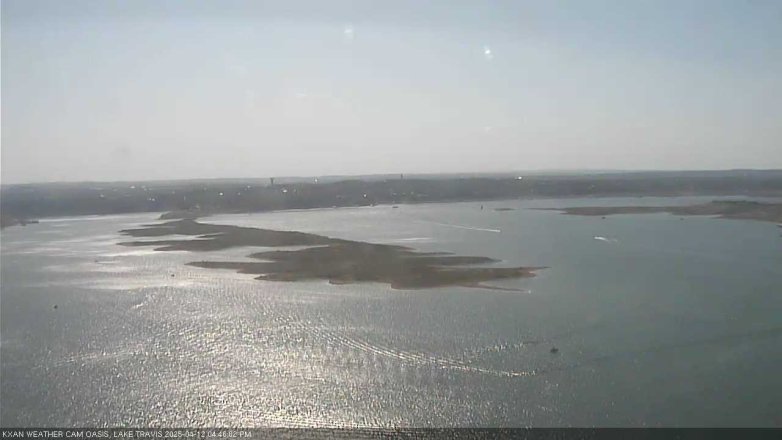 Lake Travis webcam, April 12, 2025 4:45 PM CT