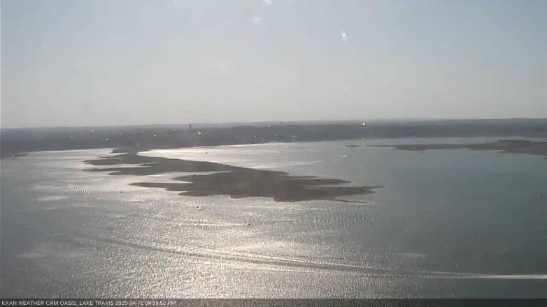 Lake Travis webcam, April 12, 2025 5:00 PM CT
