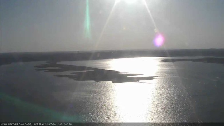 Lake Travis webcam, April 12, 2025 6:25 PM CT