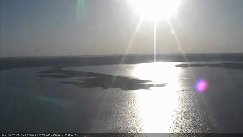 Lake Travis webcam, April 12, 2025 6:45 PM CT