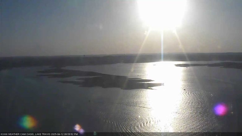 Lake Travis webcam, April 12, 2025 7:00 PM CT