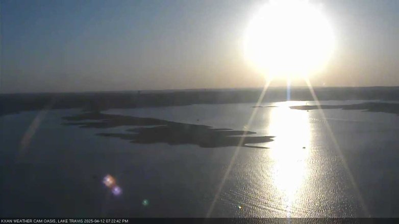 Lake Travis webcam, April 12, 2025 7:25 PM CT