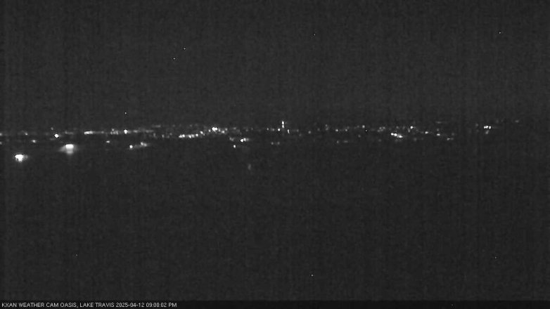 Lake Travis webcam, April 12, 2025 9:00 PM CT
