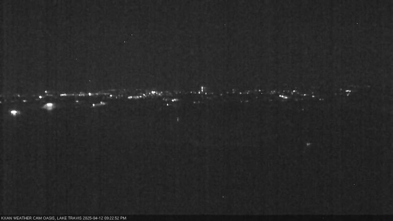 Lake Travis webcam, April 12, 2025 9:25 PM CT