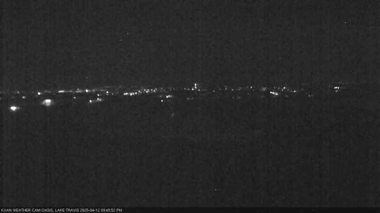 Lake Travis webcam, April 12, 2025 9:45 PM CT