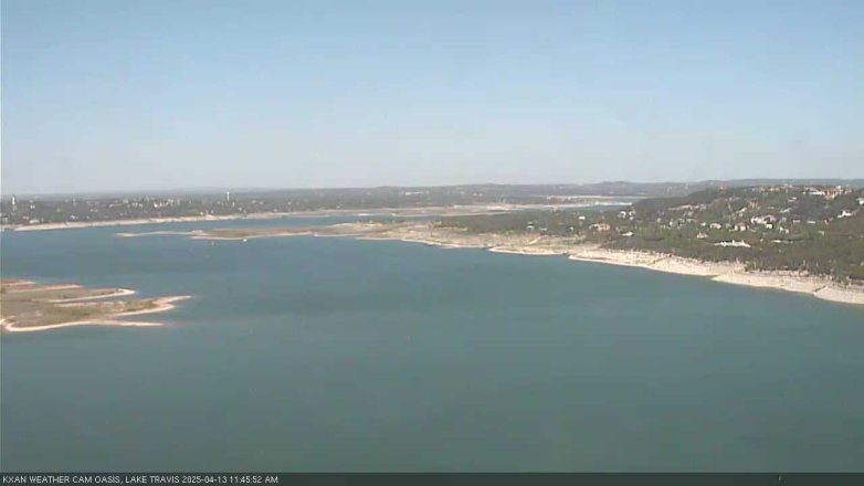 Lake Travis webcam, April 13, 2025 11:45 AM CT
