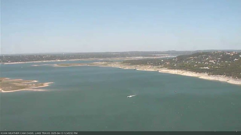 Lake Travis webcam, April 13, 2025 12:45 PM CT