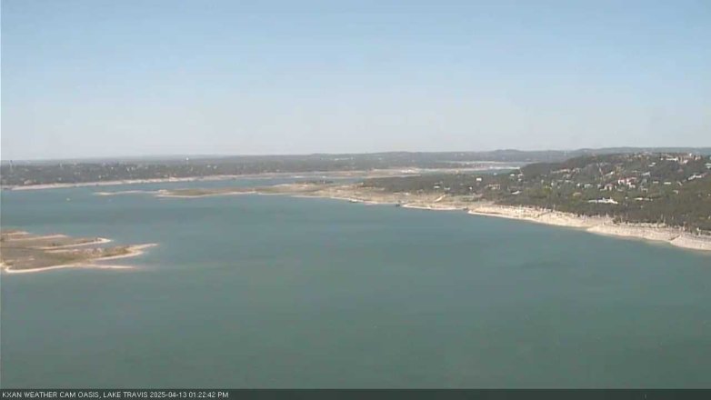 Lake Travis webcam, April 13, 2025 1:25 PM CT