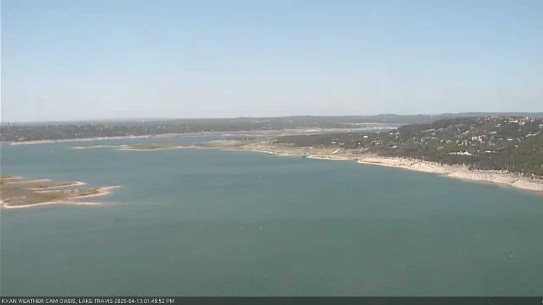 Lake Travis webcam, April 13, 2025 1:45 PM CT