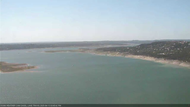 Lake Travis webcam, April 13, 2025 3:45 PM CT