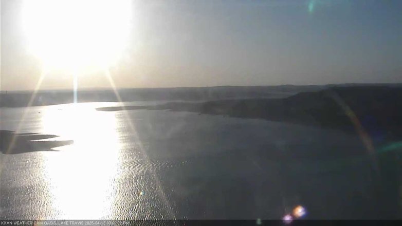 Lake Travis webcam, April 13, 2025 7:00 PM CT