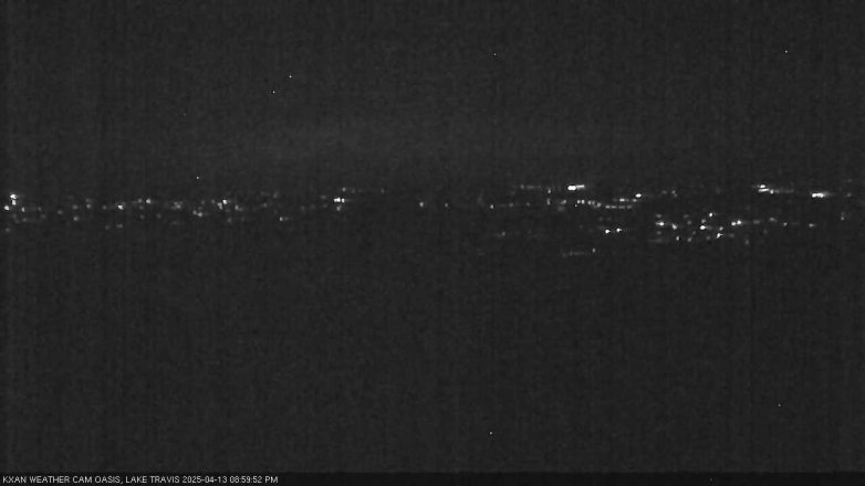 Lake Travis webcam, April 13, 2025 9:00 PM CT