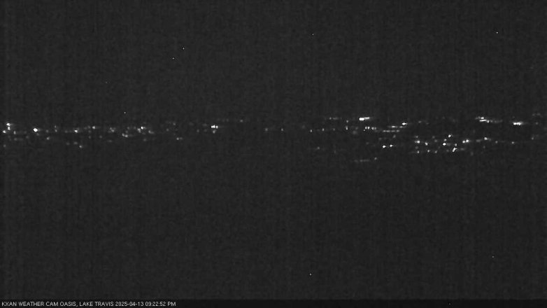 Lake Travis webcam, April 13, 2025 9:25 PM CT