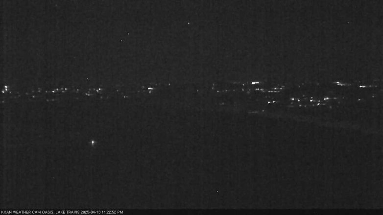 Lake Travis webcam, April 13, 2025 11:25 PM CT