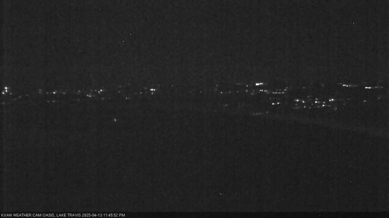 Lake Travis webcam, April 13, 2025 11:45 PM CT