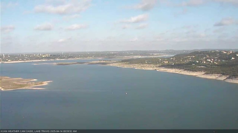 Lake Travis webcam, April 14, 2025 9:00 AM CT