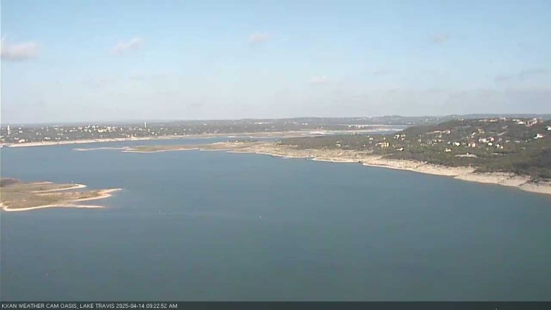 Lake Travis webcam, April 14, 2025 9:25 AM CT