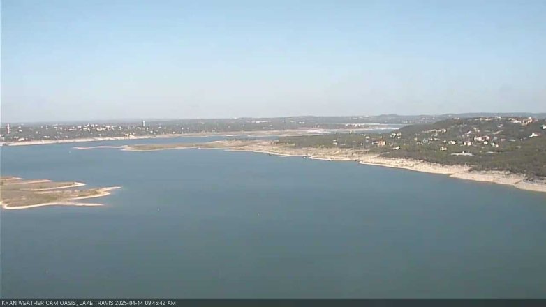 Lake Travis webcam, April 14, 2025 9:45 AM CT
